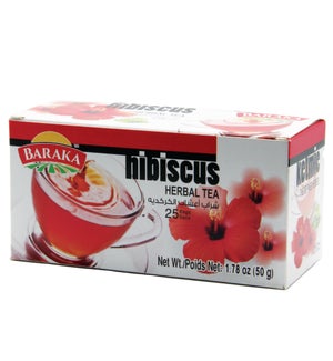 Tea Hibiscus Herbal filter bags "Baraka" 25 Cts *